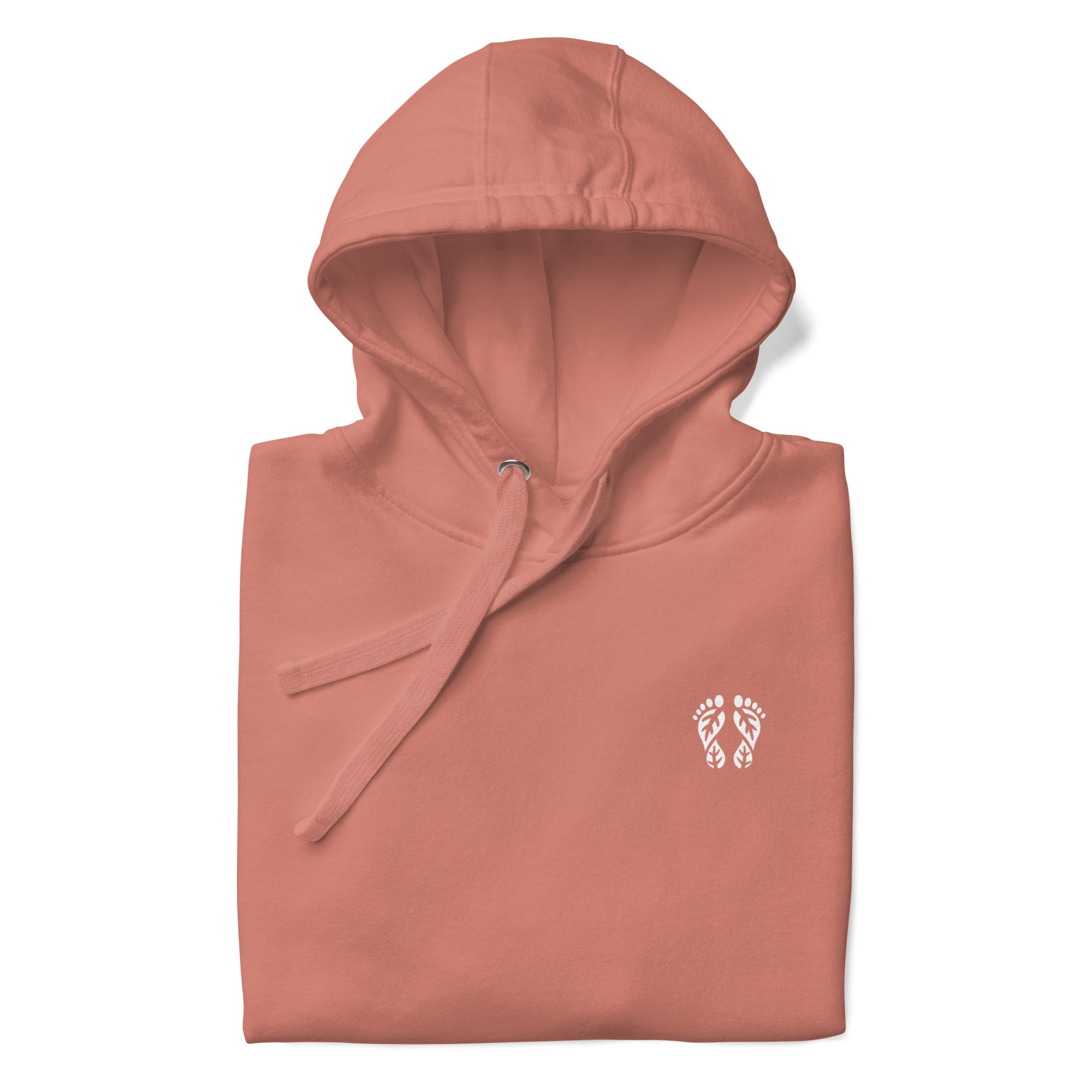 Peaceful Dusty Rose Nature Hoodie. An essential piece of Nature Clothing for light, airy comfort.