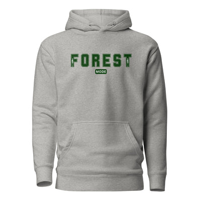 Carbon Grey Tree Hoodie with 'Forest Mode' design, a versatile Nature Hoodie for your Trees Clothing collection.