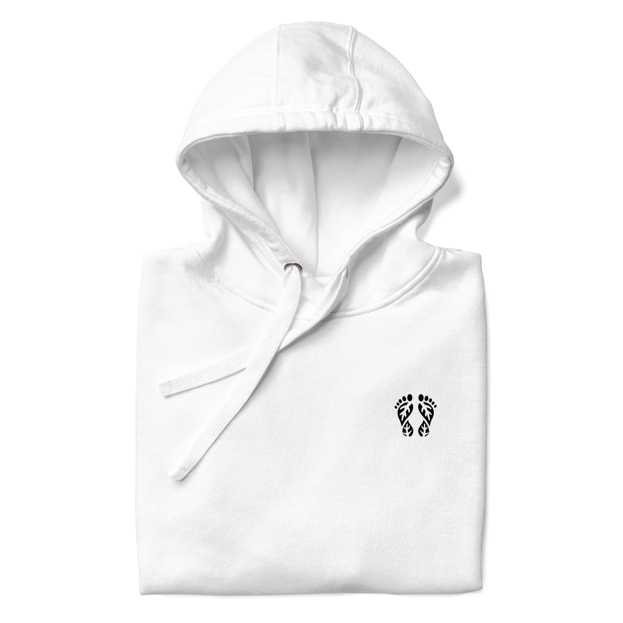 Timeless white Nature hoodie. An essential piece of Nature Clothing for enduring outdoor style.