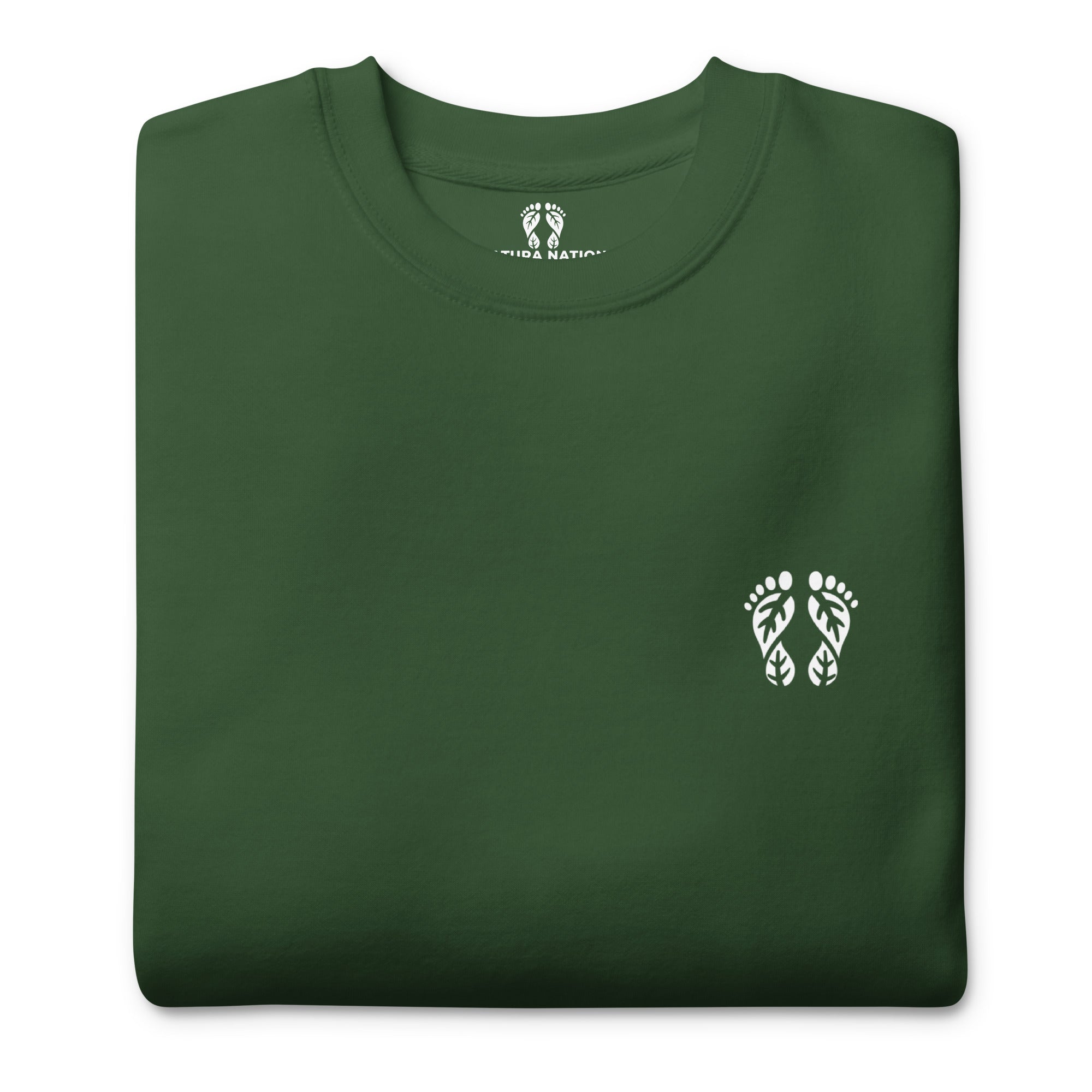 Rich Forest Green Nature Sweatshirt. An essential piece of Nature Clothing for true outdoor enthusiasts.