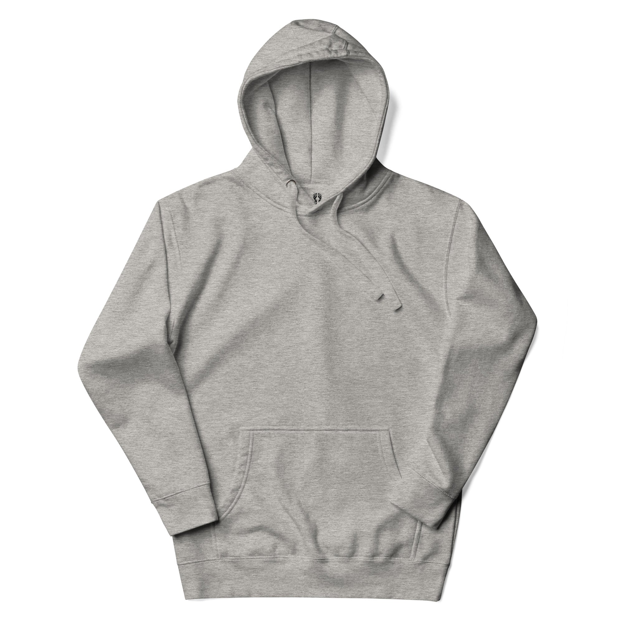 Cool Carbon Grey Ocean Hoodie. An essential Nature Hoodie for versatile seaside wear.