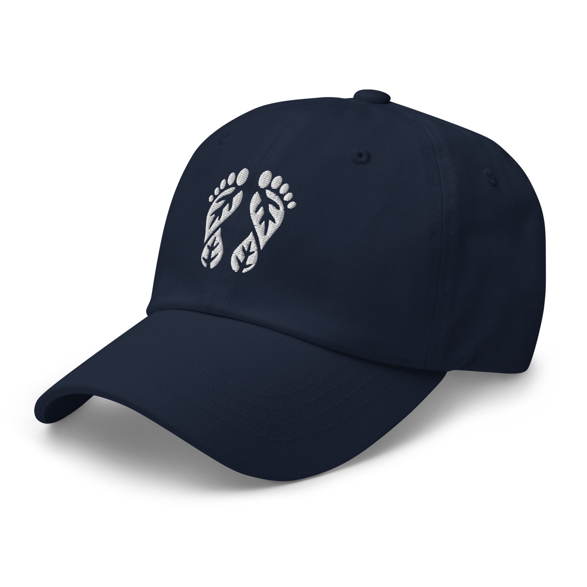 Embrace the outdoors with our Navy Nature Hat. This comfortable Nature Dad Hat is a key piece of Nature Clothing from our Nature Hats range.