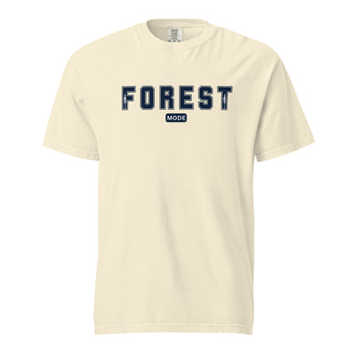 Ivory Tree Shirt featuring the 'Forest Mode' design, a soft and timeless piece of Trees Clothing.