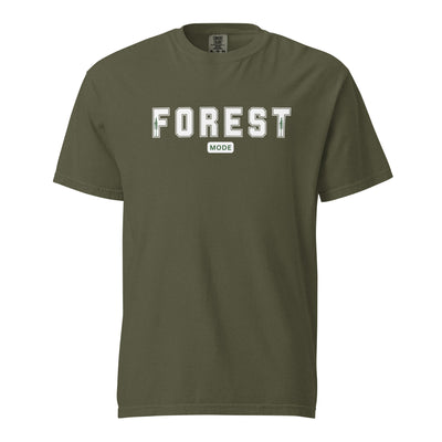 Sage Tree Shirt featuring the 'Forest Mode' design, a refreshing piece of Trees Clothing.