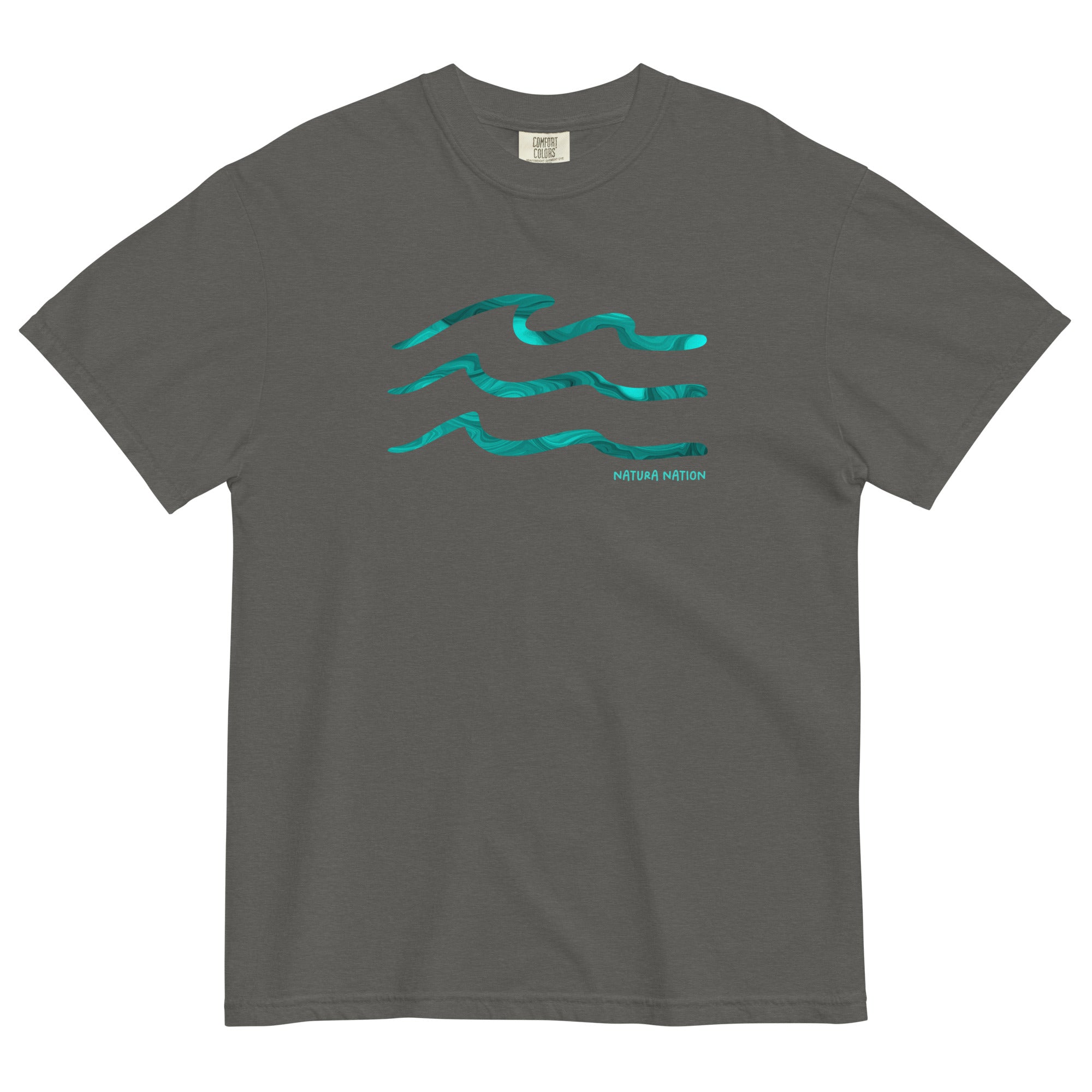 'Serenity Waves' Pepper Nature T-Shirt: Your distinctive Nature Clothing choice for authentic outdoor style.