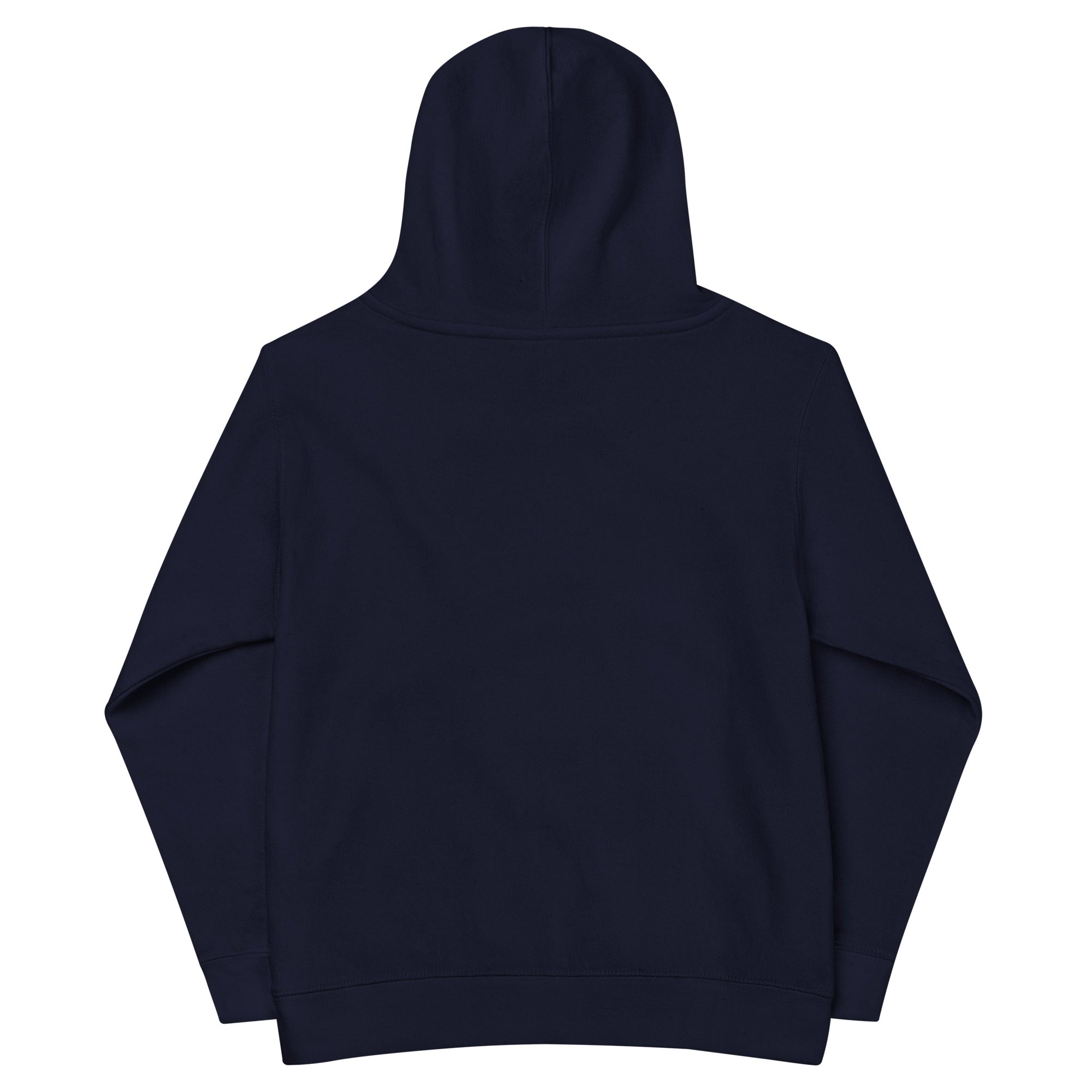 Kids tree and mountain hoodie featuring a forest and summit design, soft cozy fleece for cooler days.