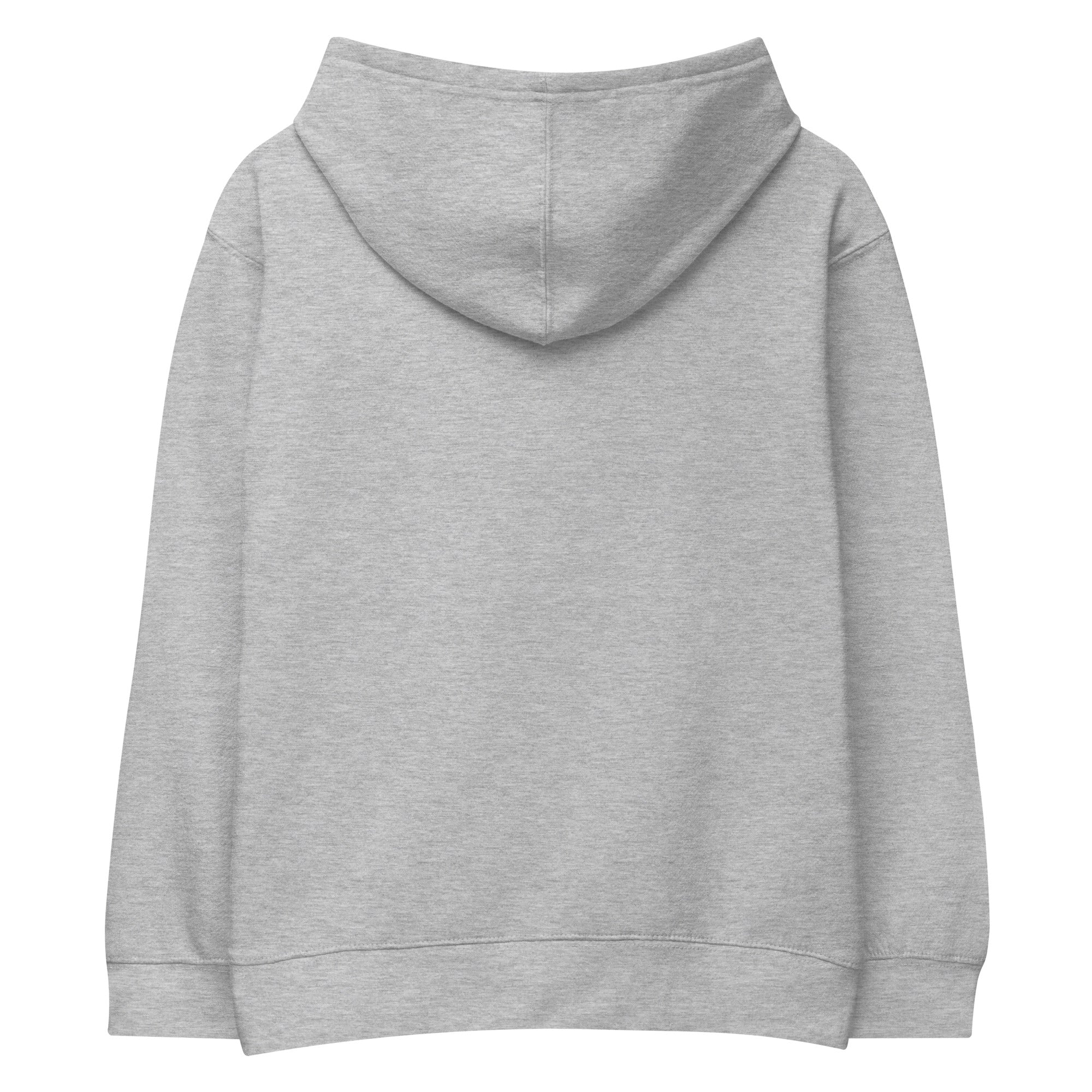 Kids nature hoodie featuring a pine forest print, soft cozy fleece for cooler days.