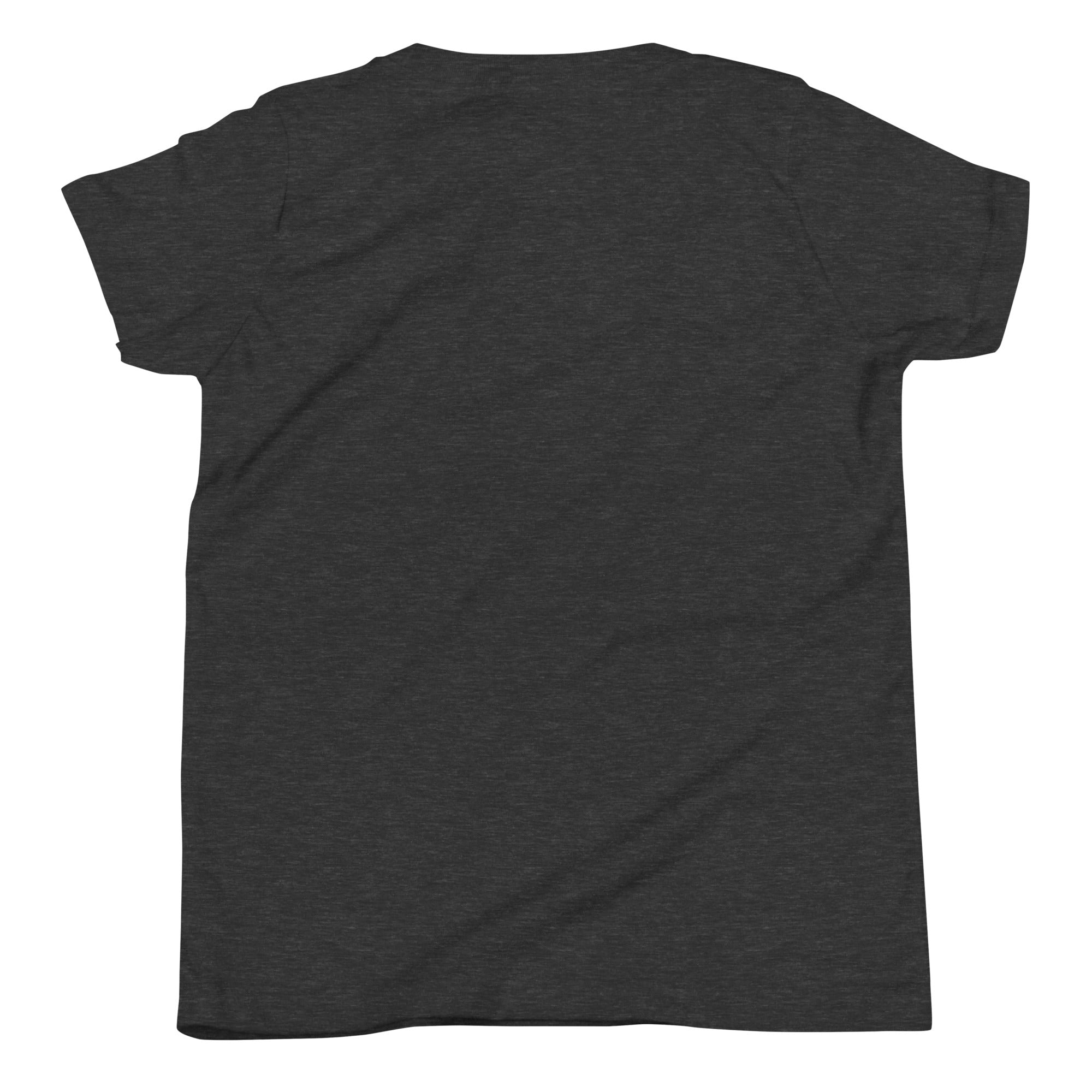 Kids mountain t-shirt, plain back view.