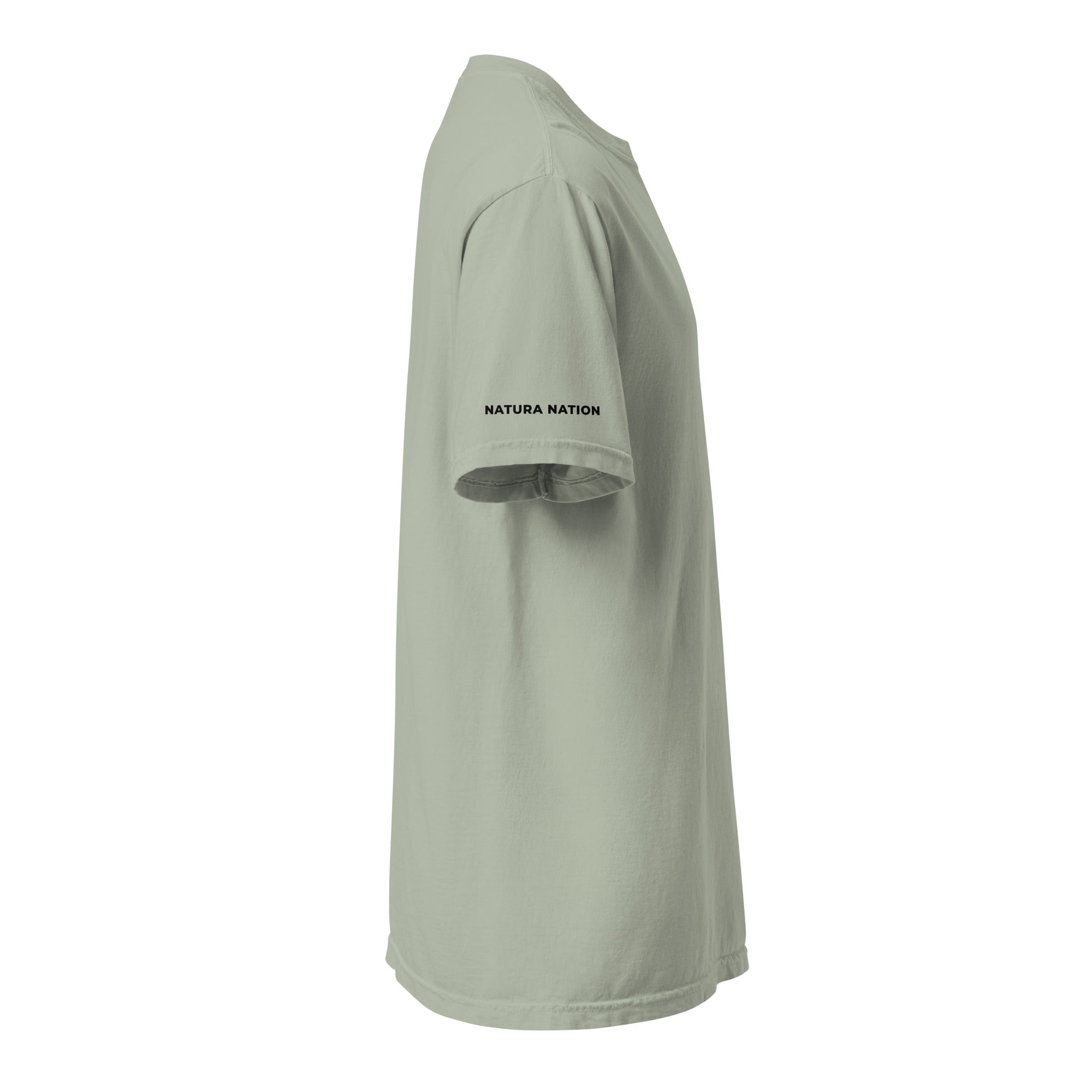 'Natura's Footprints' Bay Nature T-Shirt: Your serene nature clothing choice for tranquil moments by the water.