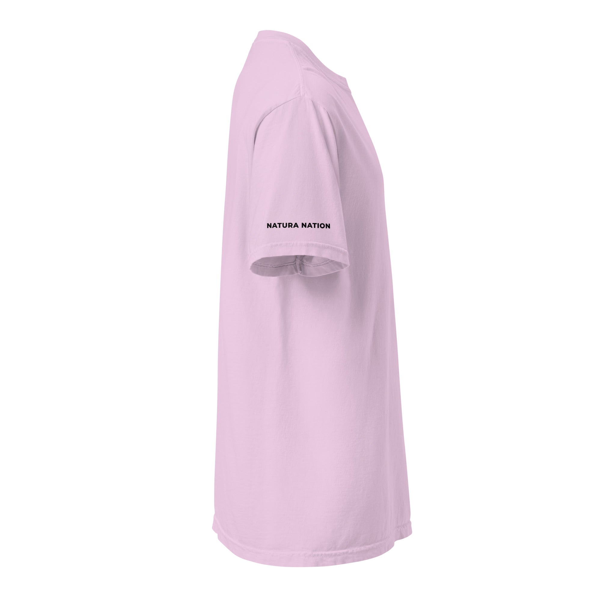 'Natura's Footprints' Orchid Nature T-Shirt: Your captivating nature clothing choice for expressive outdoor wear.