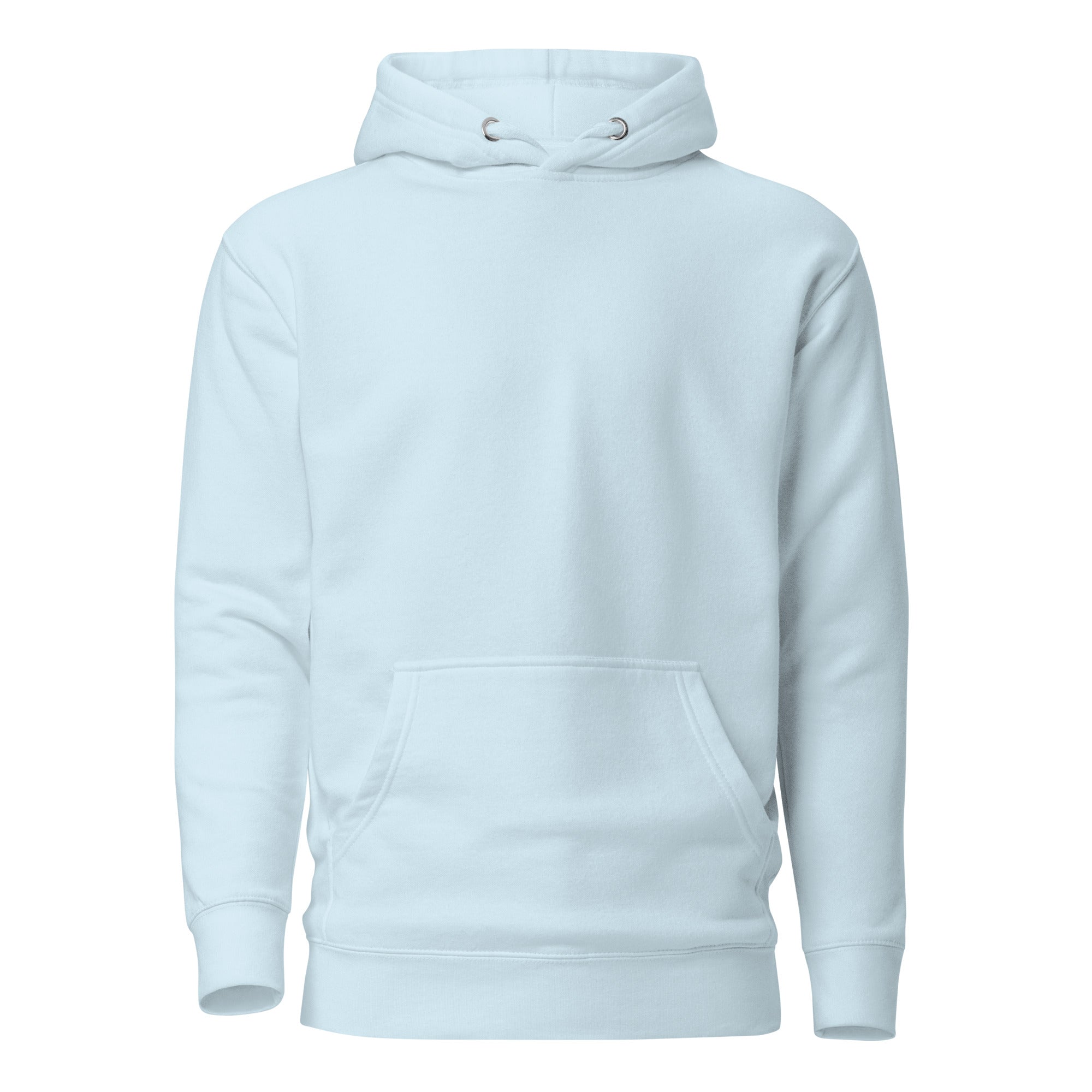 'Tropical Dreams' Sky Blue Nature Hoodie: Your bright Nature Clothing choice for expansive ocean views.