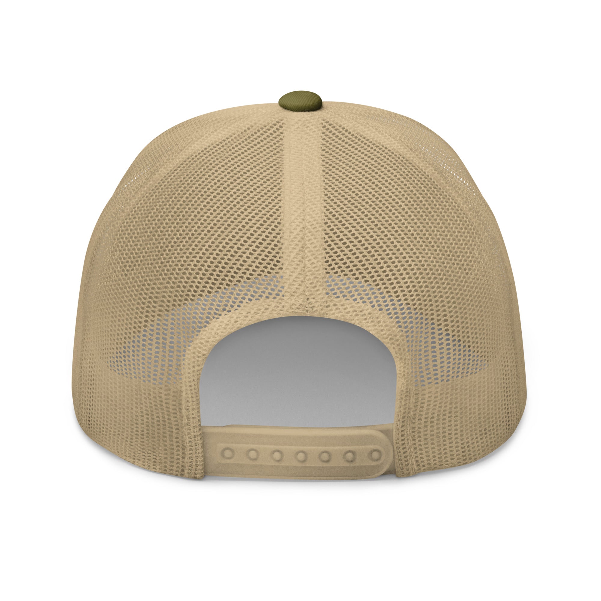 Blend into nature's palette with our Moss and Khaki Nature Trucker Hat. A distinctive trucker hat that connects you to the outdoors, from our Nature Hats selection.