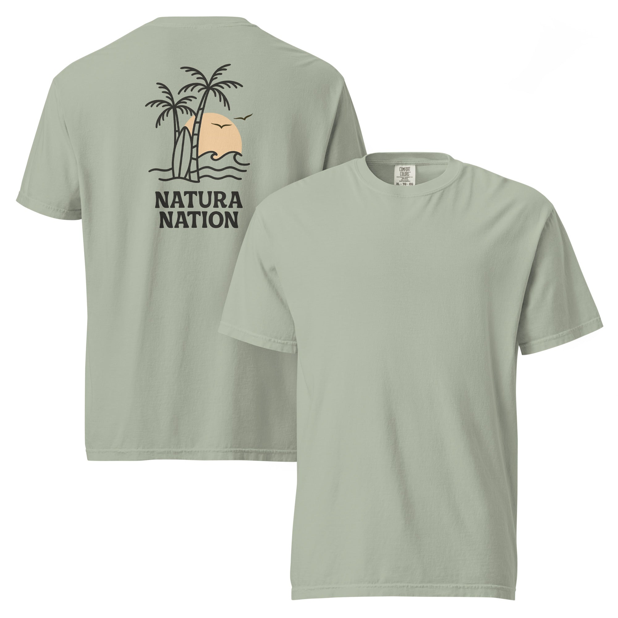 'Tropical Dreams' Bay Nature Shirt: Your serene Nature T-Shirt choice for profound coastal tranquility.