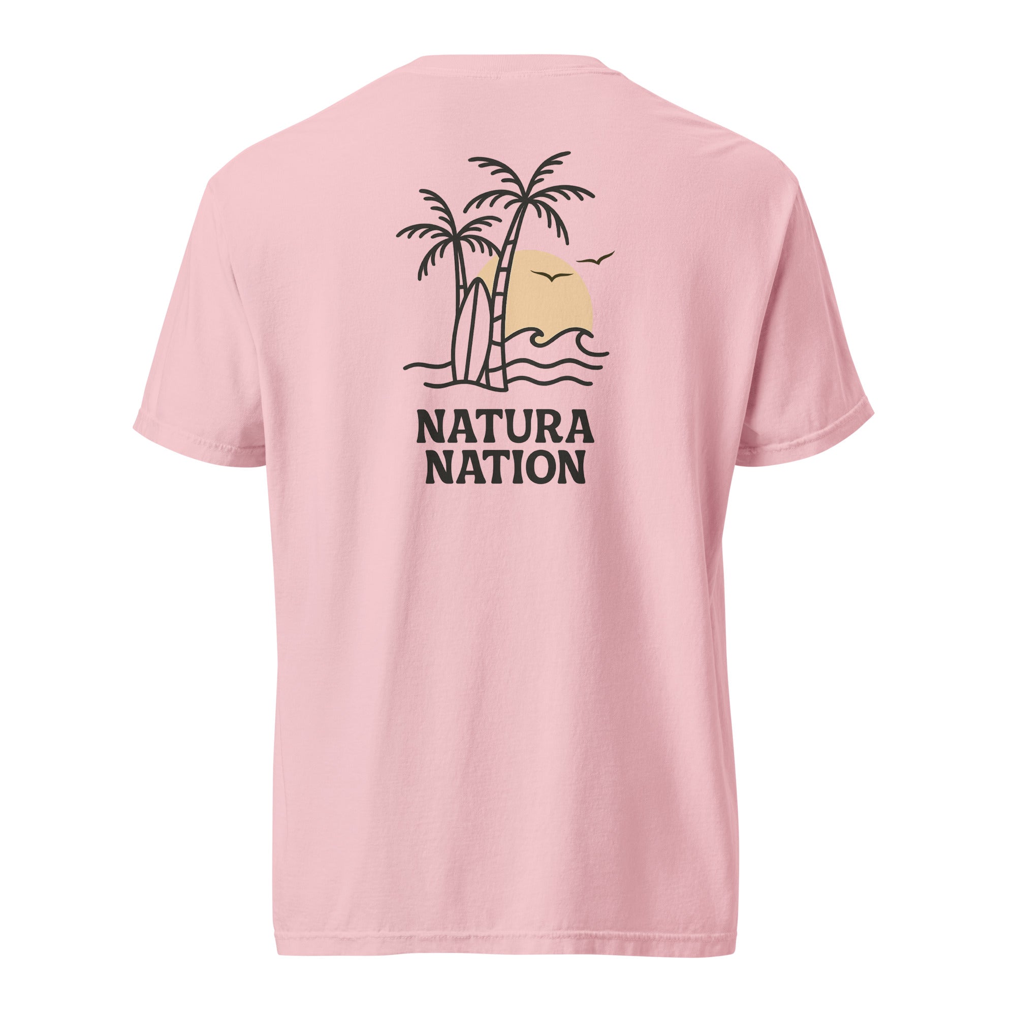 Blossom Ocean T-Shirt with the 'Tropical Dreams' design. A soft Ocean Clothing piece for delicate beauty.