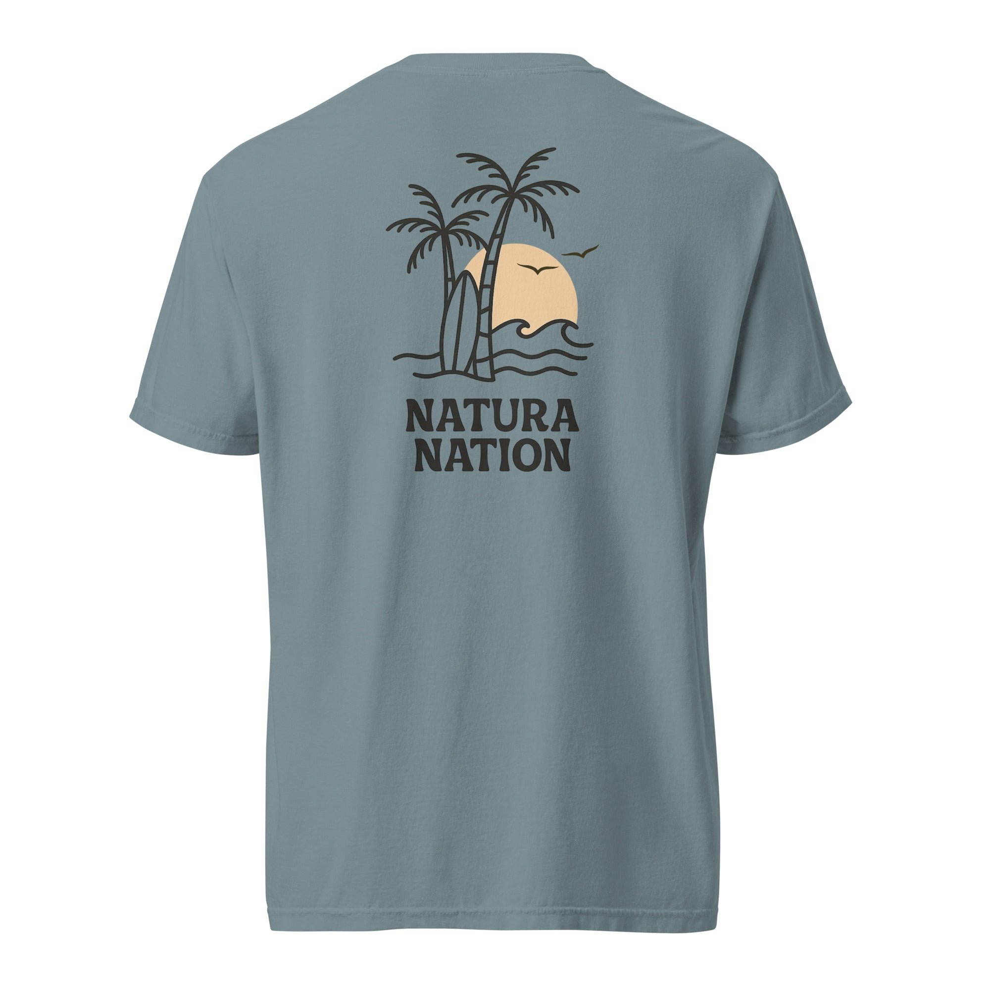 'Tropical Dreams' Ice Blue Nature Shirt: Your crisp Nature T-Shirt choice for clear, airy comfort.