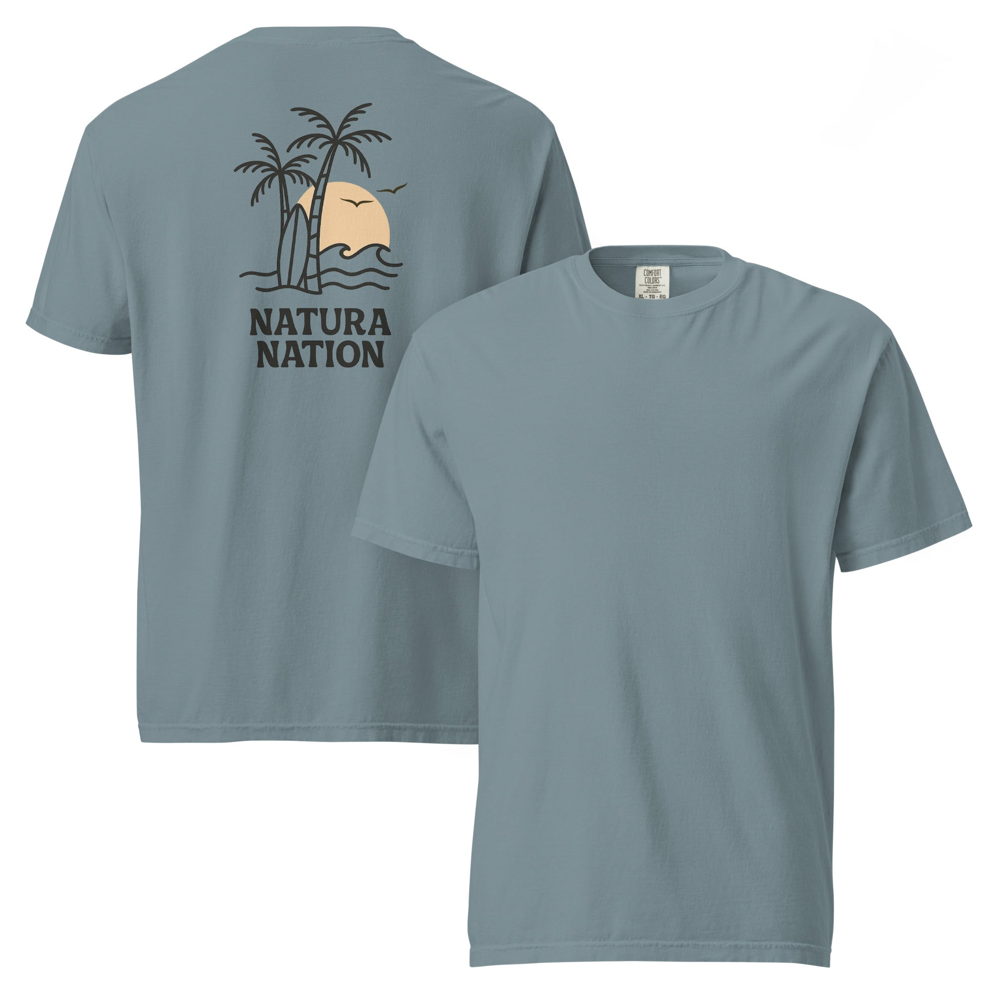 Calm Ice Blue Ocean Shirt. An essential Nature Clothing item for serene coastal strolls.