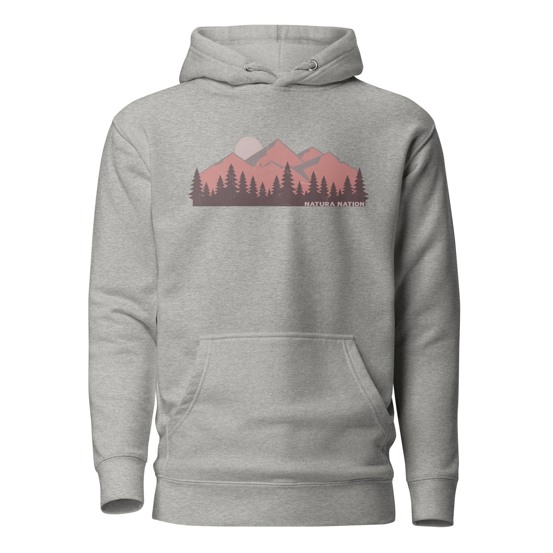 Majestic Mountain Peaks – Grey Mountain Hoodie