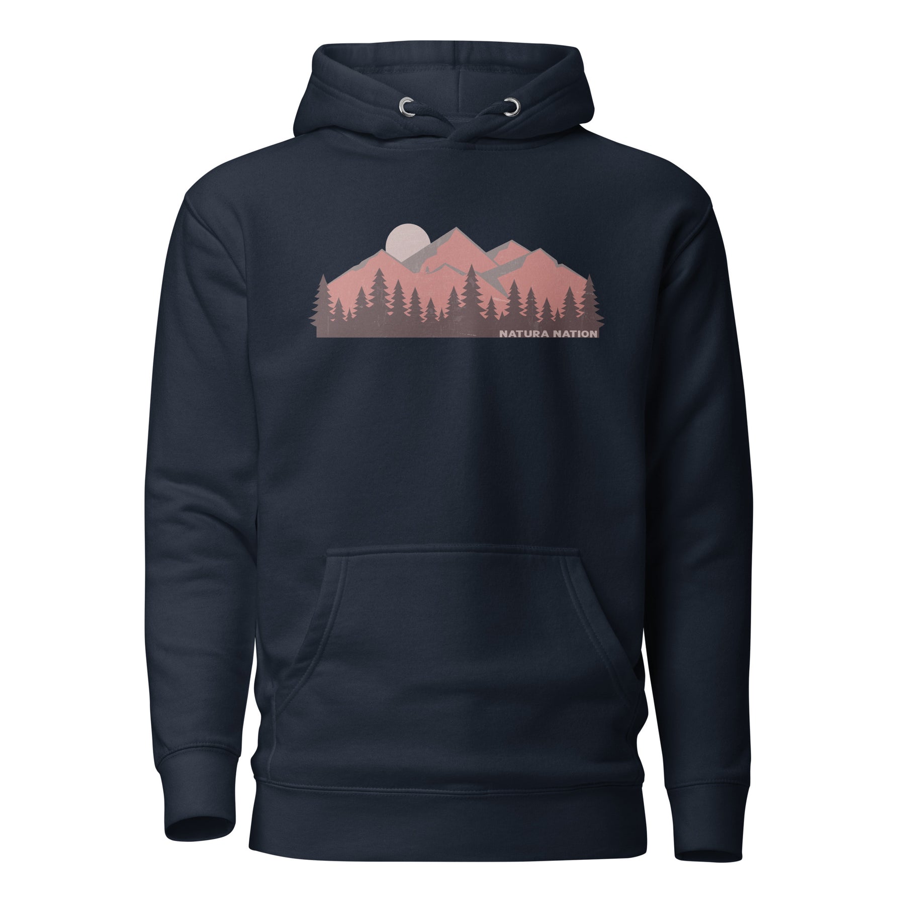 Majestic Mountain Peaks – Grey Mountain Hoodie