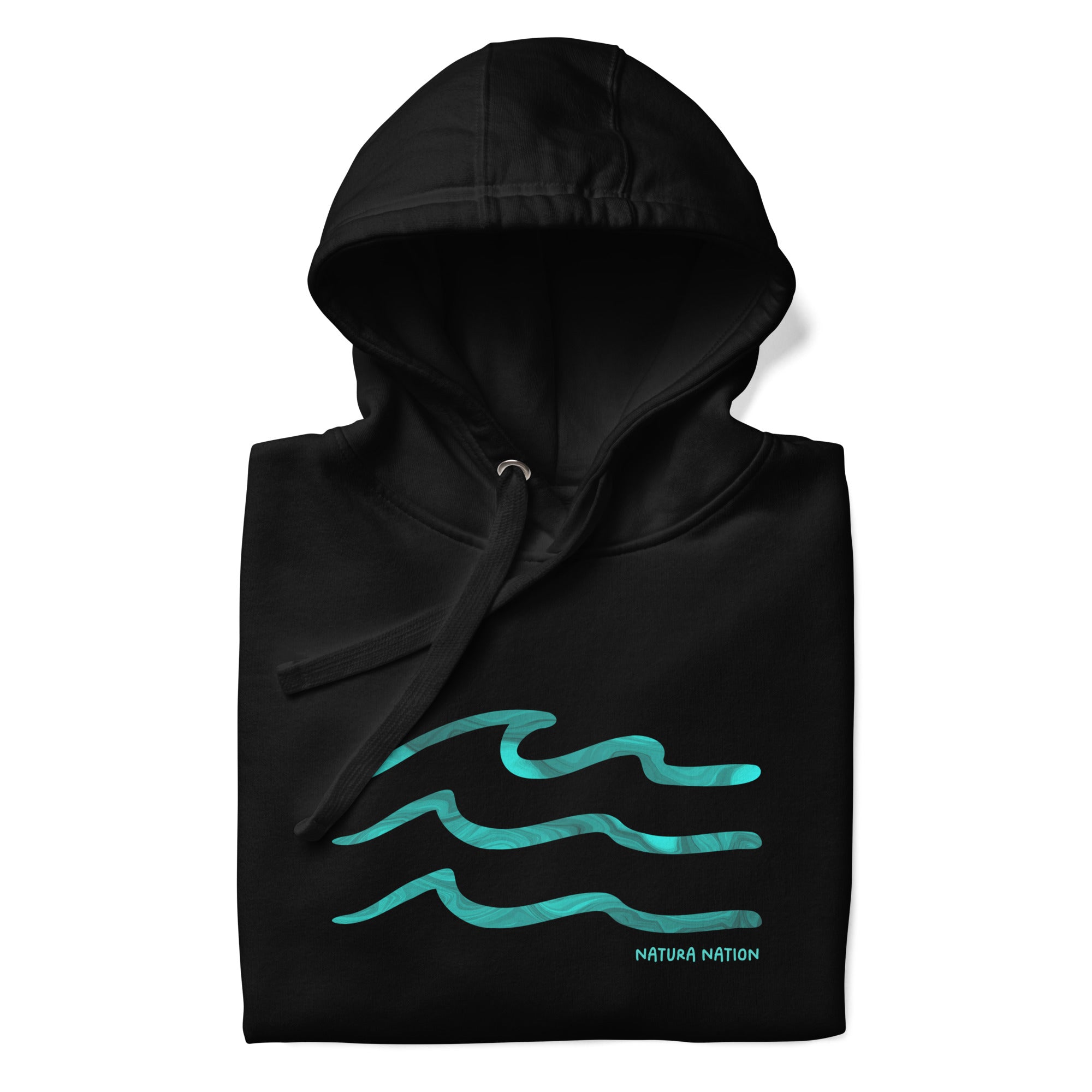 Classic Black Ocean Hoodie. An essential Nature Hoodie for serene moments by the water.