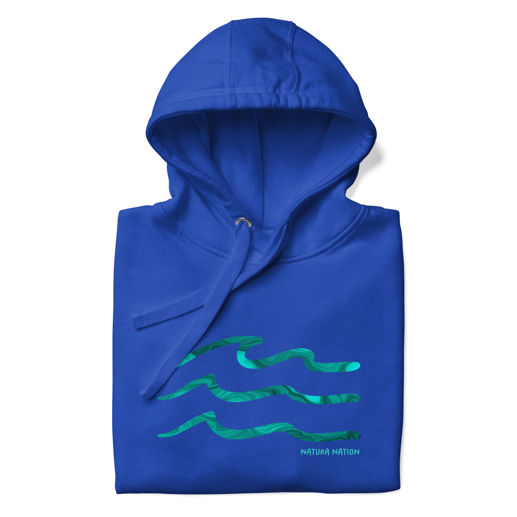 Bright Team Royal Ocean Hoodie. An essential Nature Hoodie for spirited coastal journeys.