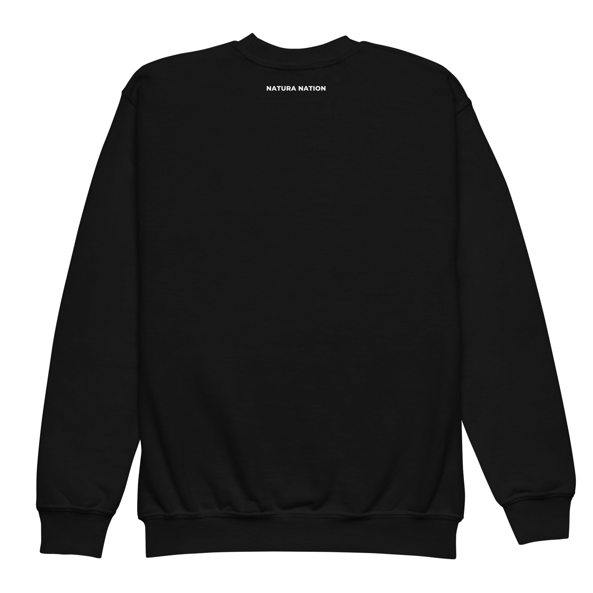 Kids nature crewneck sweatshirt featuring mountains for outdoor lovers.